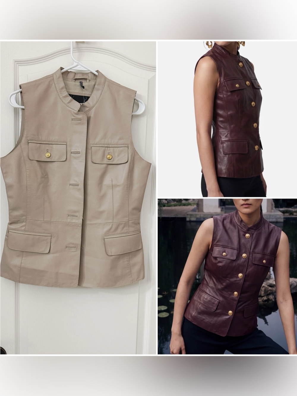 NWT Bod & Christensen Charlize lamp leather vest